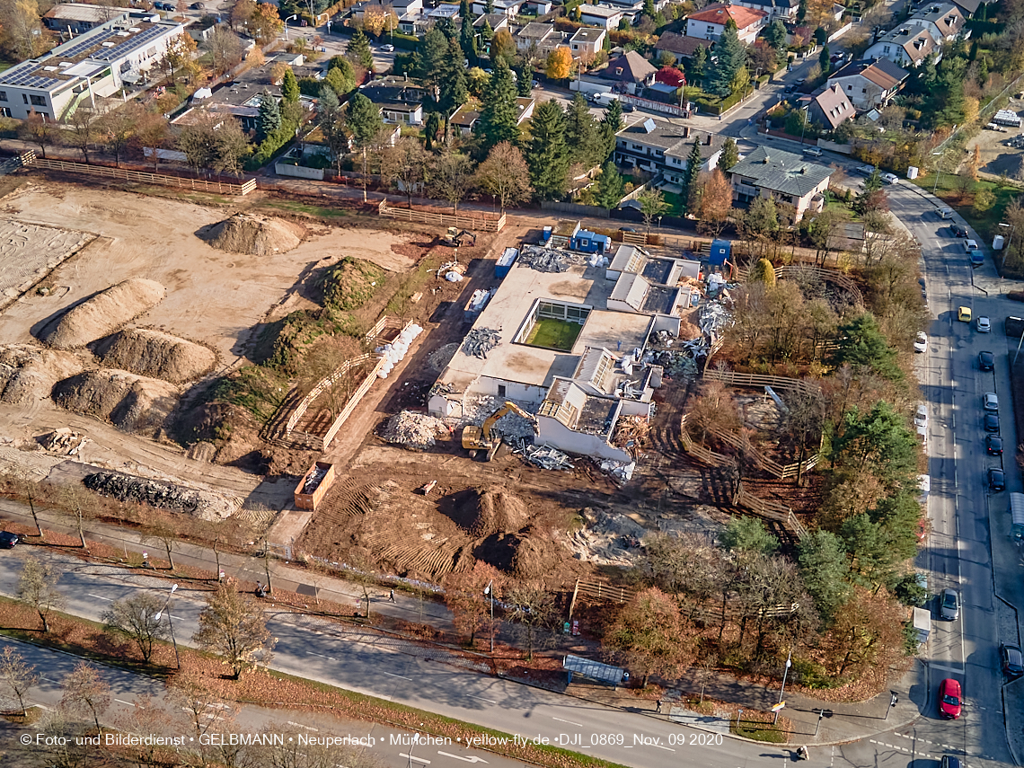 09.11.2020 - Baustelle Grundschule am Karl-Marx-Ring in Neuperlach